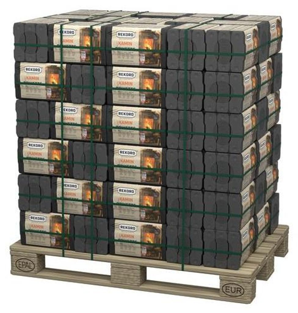 Rekord Braunkohle Kamin-Briketts 900 kg Produktbild