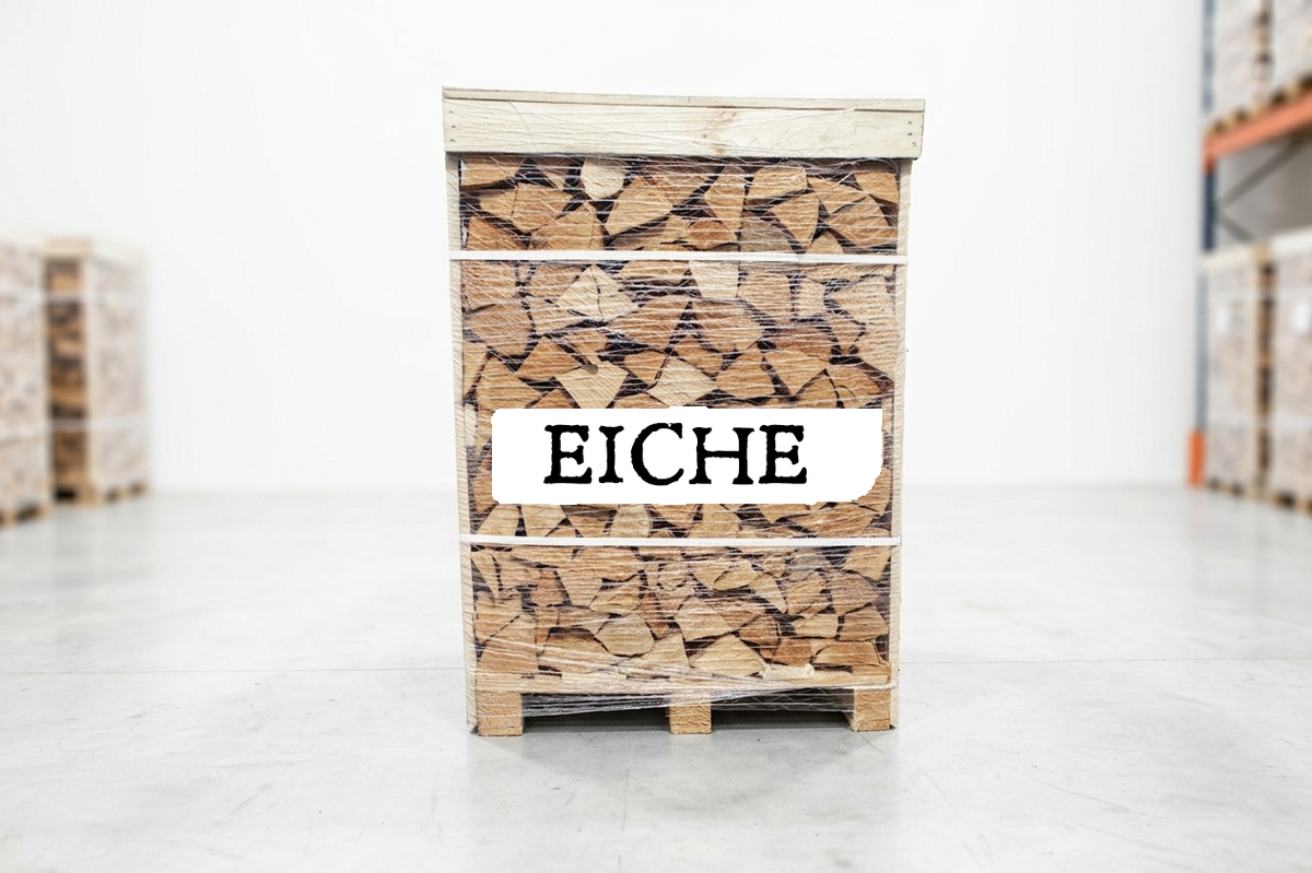 Brennholz Palette – Eiche – 25 cm – kammergetrocknet – 1 RM