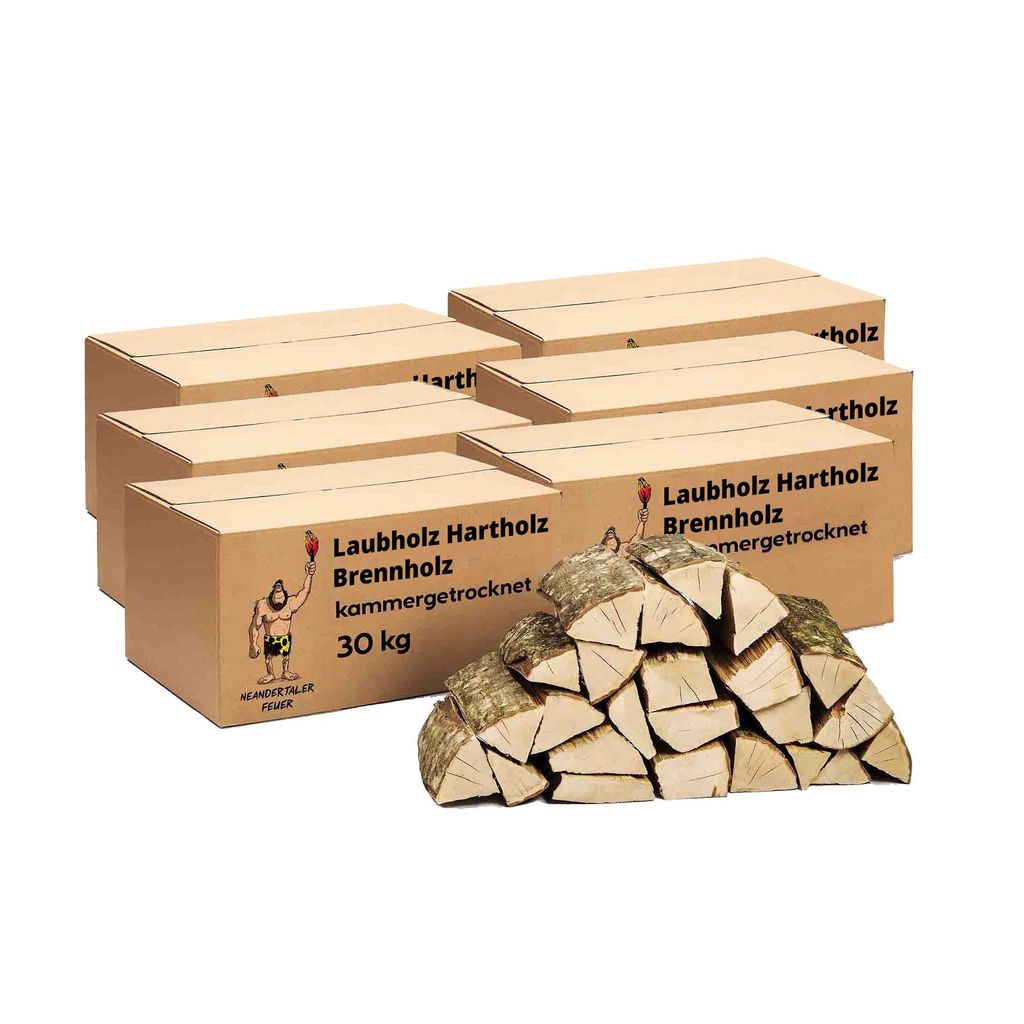 Neandertaler Feuer Brennholz Kaminholz Hartholz – Grillholz Produktbild 