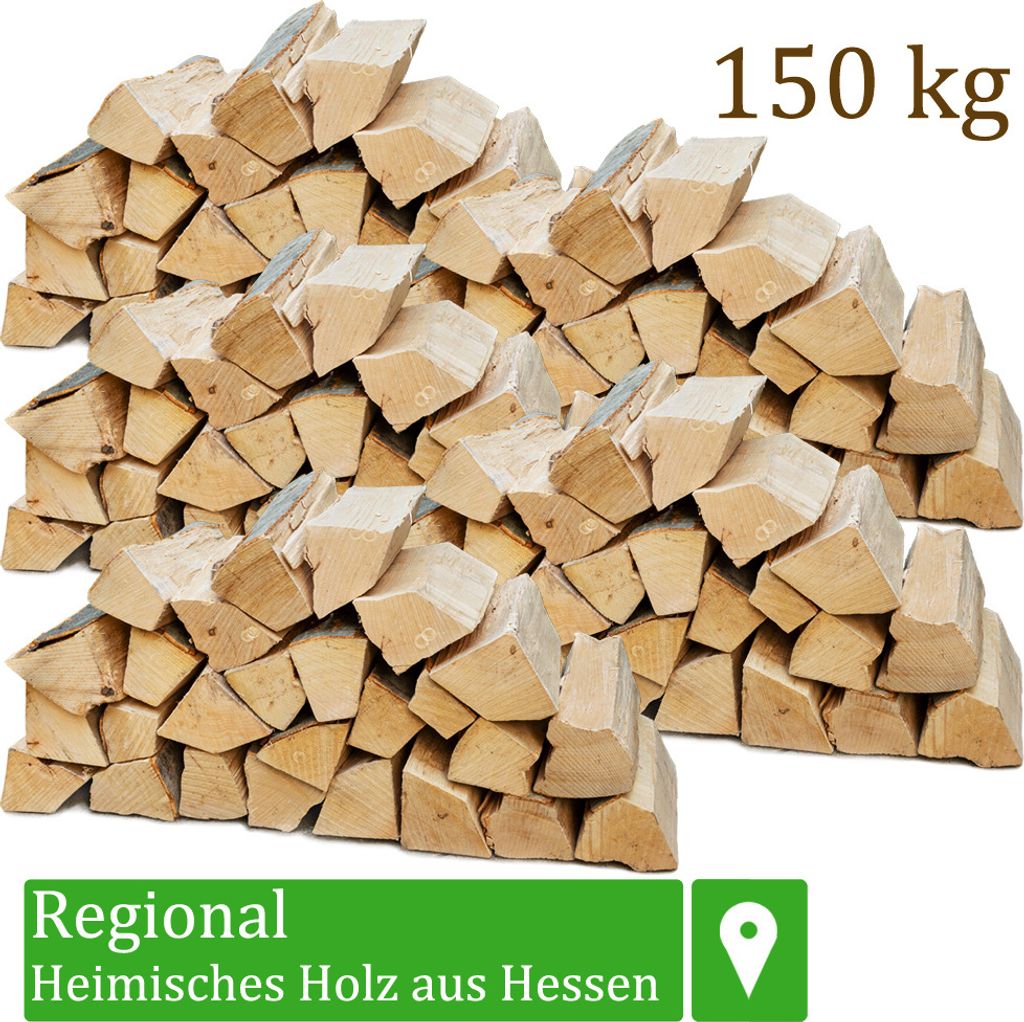 A pile of cut firewood logs.