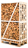 Palette kammergetrocknetes gespalten Erle Brennholz 25cm Produktbild 