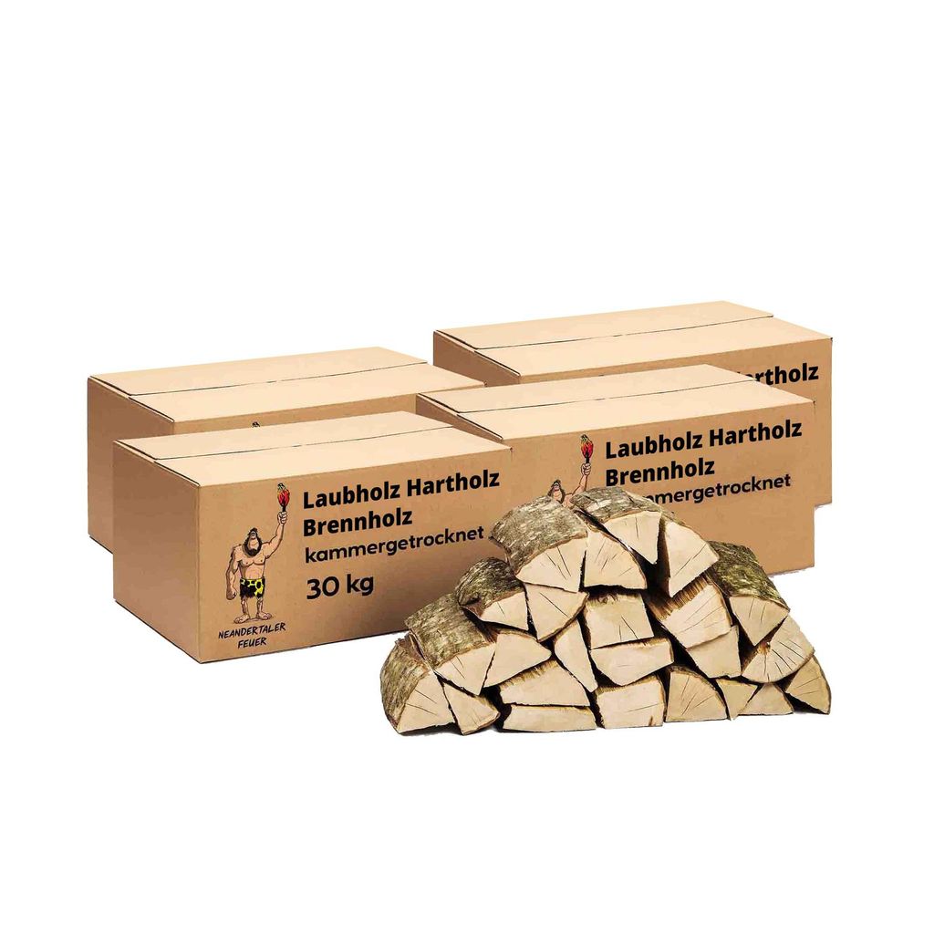 Neandertaler Feuer Brennholz Kaminholz Hartholz – Grillholz Produktbild 