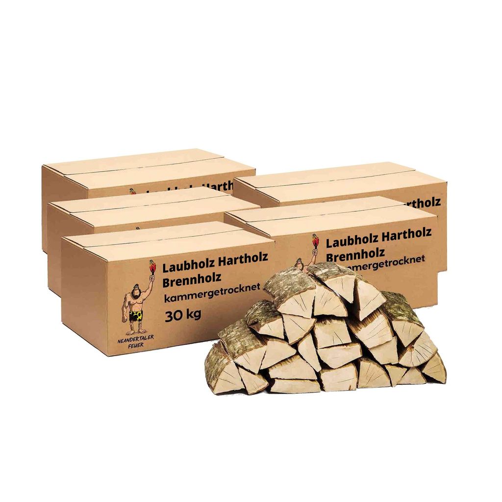 Neandertaler Feuer Brennholz Kaminholz Hartholz – Grillholz Produktbild 