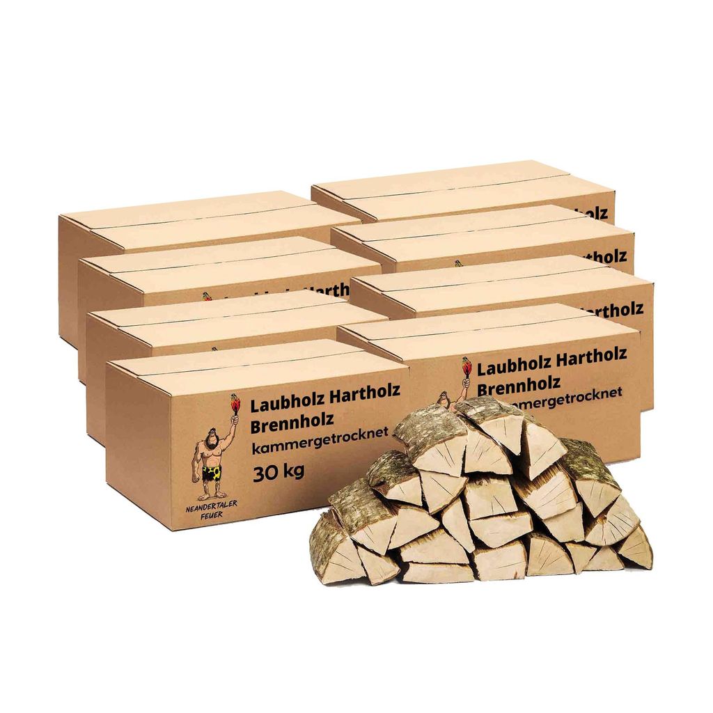 Neandertaler Feuer Brennholz Kaminholz Hartholz – Grillholz Produktbild 