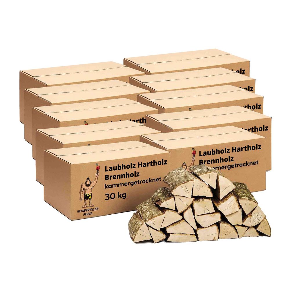 Neandertaler Feuer Brennholz Kaminholz Hartholz – Grillholz Produktbild 