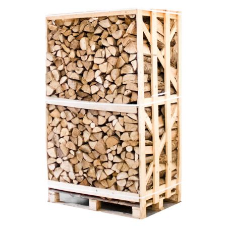 Palette kammergetrocknetes gespalten Esche Brennholz 25cm