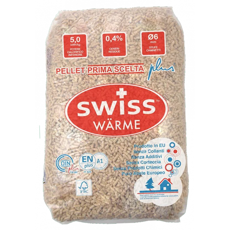 Natur'Suisse EN+A1 DIN+ 100 % Nadelholzpellets – Palette mit 70 x 15 kg Säcken – Bild 1