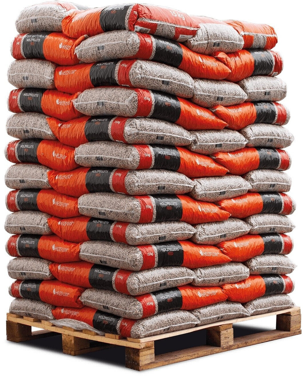 Heizfuxx Holzpellets Red (65 x 15 kg) – Bild 2